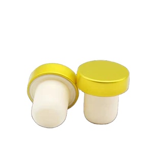 Custom 14mm Wooden Top Wine <strong>Bottle</strong> Stopper Synthetic <strong>Cork</strong> T Shape Wine <strong>Corks</strong> - Product Image 3