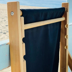 Marco de <span class=keywords><strong>madera</strong></span> duradero con logotipo personalizado, silla de playa de tela resistente al agua de poliéster, almacenamiento <span class=keywords><strong>plegable</strong></span>, <span class=keywords><strong>tumbona</strong></span> con respaldo ajustable - Product Image 6