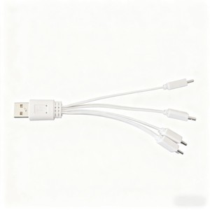 Répartiteur USB 20 cm, 4x câbles de charge USB C |   Chargez 4 appareils en même temps |   Design de nouilles plates | 2A Noir/Blanc OEM accepté - Product Image 6