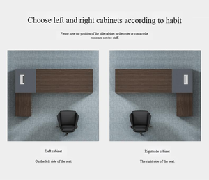 Modern directiekantoorset met stoel, L-vormig bureau & wandkast - Product Image 5