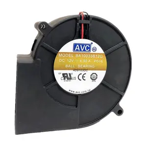 AVC BA10033B12S BA10033B12U 1.32A 2.4A 2.85A 4.5A double ball dc brushless fan 12v 9733 burning oven violent draft blower fan