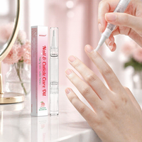 Stylo applicateur d'huile nourrissante pour ongles 3 ml en gros, huile adoucissante pour les cuticules des doigts, huile naturelle pour cuticules, stylo rotatif
