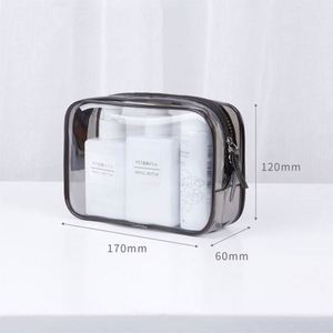 Wholesale Custom Logo <b>Transparent</b> Clear PVC <b>Makeup</b> <b>Bag</b> Cosmetic Pouch Skincare Toiletry Travel <b>Bag</b> - Product Image 2