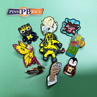 PINSBACK Pins personnalisés en métal émaillé souple ou dur – Estampés à la presse, plaqués or/argent, avec fermoir papillon, style sportif, imprimés en typographie
