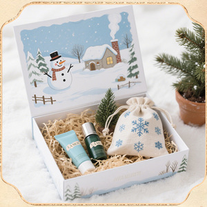 Coffret Cadeau Réparation Intense Bleu Marine Personnalisé – Boîte de Soins Cutanés et Cosmétiques sur Mesure - Product Image 4