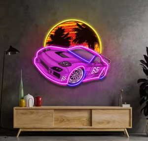 Letrero de neón 3D de diseño personalizable, letrero de neón Led personalizado con logotipo, letreros de neón para coche, arte de coche utilizado para carteles de tienda - Product Image 4