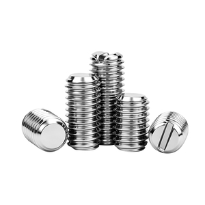 SUS304 Stainless Steel Slotted Flat Point Set Screw Rust And Corrosion Resistant Screw Factory Wholesale Price Full Sizes Supply - Product Image 5