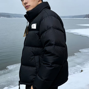 Chaqueta de Plumón Personalizada para <span class=keywords><strong>Hombre</strong></span>, Invierno, Estampado de Cebra, Casacas, Campera <span class=keywords><strong>Hombre</strong></span>, Puffer <span class=keywords><strong>Face</strong></span> - Product Image 1