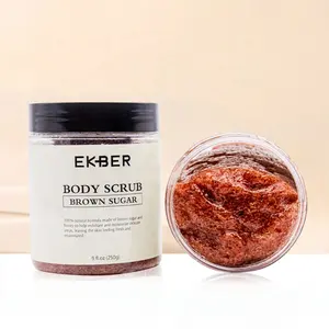 Anpassen des Logos Cen tella Asiatica Extract Cleansing White ning Firming Aus gezeichnete Brown Sugar Body Scrub Bio-Handelsmarke