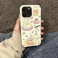 Coque de téléphone Lapin Mignon pour Apple iPhone 15 Pro Max, iPhone 14 Pro, iPhone 13, iPhone 12 Pro – Style Dessin Animé Tendance