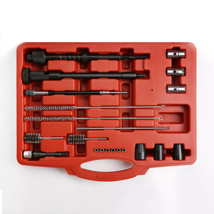 Injecteur <span class=keywords><strong>diesel</strong></span> bougie de préchauffage siège trou d'homme nettoyage ensemble Cutter Guide joint extracteur brosse outil - Product Image 4
