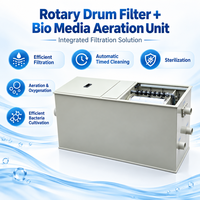 Système de filtration Muyuaqua avec microfiltre à tambour intégré MBBR Biofilter pour l'aquaculture RAS et l'élevage de poissons