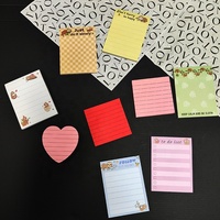 Ligne de papeterie personnalisée taille personnalisée bloc-notes scolaire auto-adhésif Notes autocollantes Papeterie Note autocollante