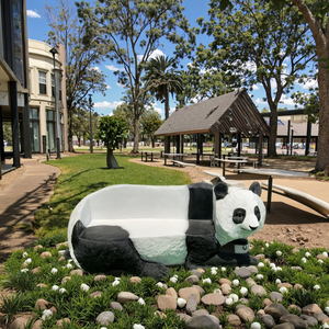 Gia đình thân thiện Panda Shape vườn băng ghế dự bị trẻ em an toàn ngoài trời đồ nội thất động vật cho trẻ em chơi khu vực ghế điêu khắc cho sân sau - Product Image 4