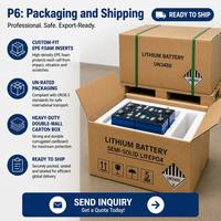 Batería Prismática de Litio-Ferrofosfato (LiFePO4) Semisólida Recargable de Alta Capacidad, 3.2V 100Ah, para Embarcaciones y Yates, Venta al Por Mayor