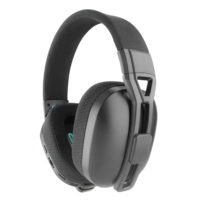 Headset Gaming nirkabel 2.4G, Headphone Gaming tiga Mode Over-Ear latensi rendah Gamer dengan mikrofon yang dapat diatur