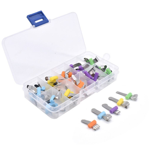 50 Piezas de Bandas de Matriz Dental, Anillos de Matriz Metálicos Seccionados y Contorneados, Herramientas de Ortodoncia, Colores Surtidos - Product Image 2