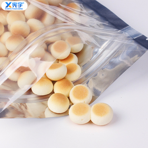 Bolsa de Embalaje de Alimentos Personalizada de Aluminio Plateado, Resistente a la Humedad, con Ventana Transparente <span class=keywords><strong>para</strong></span> Granos y Snacks - Product Image 6