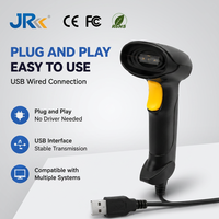 Escáner de Código de Barras Láser 1D Portátil JR C997H, Pistola de Escaneo con Cable USB, Lector de Códigos QR para Inventario de Tiendas y Almacenes
