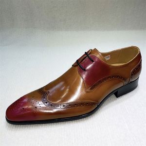 Fashion Derby <b>Shoes</b> with Carved Pointed Toe <b>Height</b> <b>Increasing</b> Slip-On Business Formal Oxford <b>Shoes</b> for Autumn - Product Image 3
