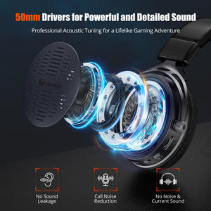 Auriculares para Juegos Meetion BTH013, Auriculares para Jugadores con Micrófono, Auriculares Inalámbricos para Juegos Profesionales - Product Image 4