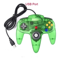 Joystick de Juego Transparente con Cable para Nintendo N64, Controlador de Juego para Nintendo N64