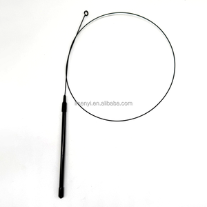 Alongado Preto Aço Fio Pneumático Sucção Cup Cat Teasing Stick Artesanato Pet cat Brinquedos Conjunto Completo Acessórios - Product Image 4