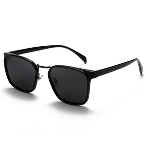 Lunettes de soleil Grey Jack 3054, monture TR90, verres TAC, protection UV400, unisexe, style carré noir - Product Image 5