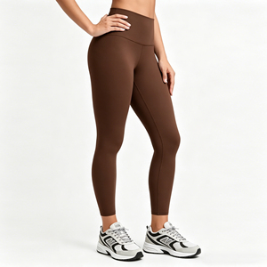 Skin Friendly <strong>Stretch</strong> Bamboo Cotton Workout Yoga Pants Gym <strong>Leggings</strong> for Women High Waist Sports <strong>Leggings</strong> - Product Image 3