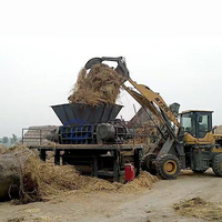 Landbouwafval Shredder Machine Palmkokosvezel Bananensteel Grasblad Hout Shredder Rdf Hout Pellet Productielijn