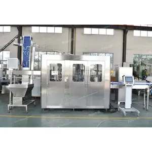Automatic Small Pet Glass Bottle Mineral Water / Soft Carbonated Beverage Drinks / Fruit Juice Hot Filling Bottling Equipment
