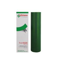 Ruban adhésif double face en caoutchouc Lohmann Duploflex Fol 0.10 vert pour montage sur panneau, 310 mm x 4,5 m, pour impression flexographique