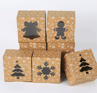 Boîte Cadeau de Festival pour Biscuits, Gâteaux et Bonbons – Emballage Rectangulaire Biodégradable en Carton Blanc avec Fenêtre