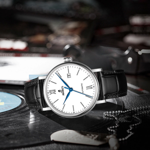 Orologio Meccanico Automatico di Lusso Akires per Uomo, in Acciaio Inossidabile, Resistente all'Acqua, con Cinturino in Pelle, Sportivo ed Elegante, Movimento ETA 2824, Quadrante in Zaffiro - Product Image 5