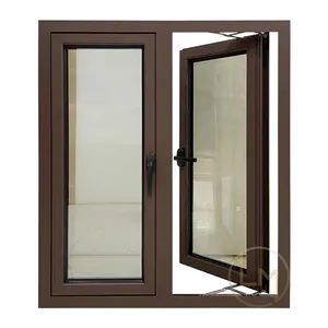 새로운 디자인 좁은 프레임 3x4 금속 보안 그물 경제 프랑스 알루미늄 프레임 여닫이 창 창