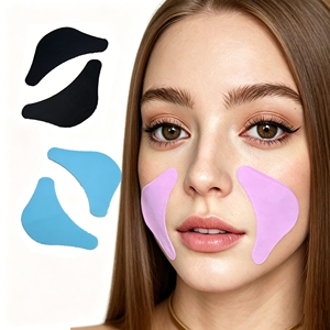 Patchs réutilisables en silicone pour le contour des yeux, masque pour les rides du sourire, couvre les plis nasogéniens, patchs anti-rides, s'adapte aux paupières pour les ridules - Product Image 1