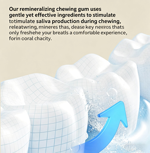 Gommes à mâcher <span class=keywords><strong>sans</strong></span> <span class=keywords><strong>sucre</strong></span> à base d'xylitol, marque privée, pour la reminéralisation des dents, l'haleine fraîche et la santé bucco-dentaire - Product Image 4