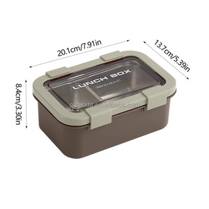 Xách tay nhà văn phòng Bento Box 304 thép không gỉ cách nhiệt ăn trưa container với Leak-proof khoang - Product Image 2