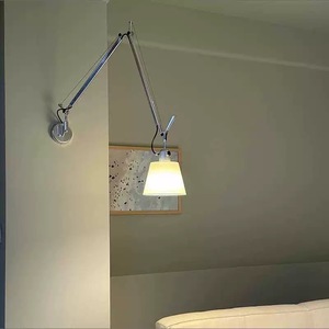 Vintage Italian for Artemide Telescopic Wall <b>Lamp</b> Warm White CCT for Living Room <b>Study</b> Bedroom Bathroom Use-for Bedside Reading - Product Image 3