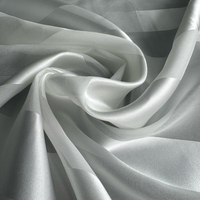 Tissu en Chiffon 100% Soie de Mûrier 12m/m 5x5cm avec Rayures Satinées Idéal pour la Peinture DIY et les Foulards