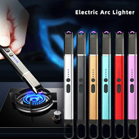Camping en plein air Bougie électrique Plasma Arc Briquet USB Rechargeable Briquet pour BBQ Grill Feux d'artifice
