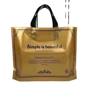 Hdpe Plastic Bag Eco Friendly Custom Logo Printed Promotional Reusable Plastic LDPE HDPE Grocery Shopping Bag