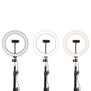 Treppiede professionale in diretta Streaming con luce ad anello a LED per <span class=keywords><strong>YouTube</strong></span> TikTok <span class=keywords><strong>Video</strong></span> Broadcasting regolabile in altezza - Product Image 2