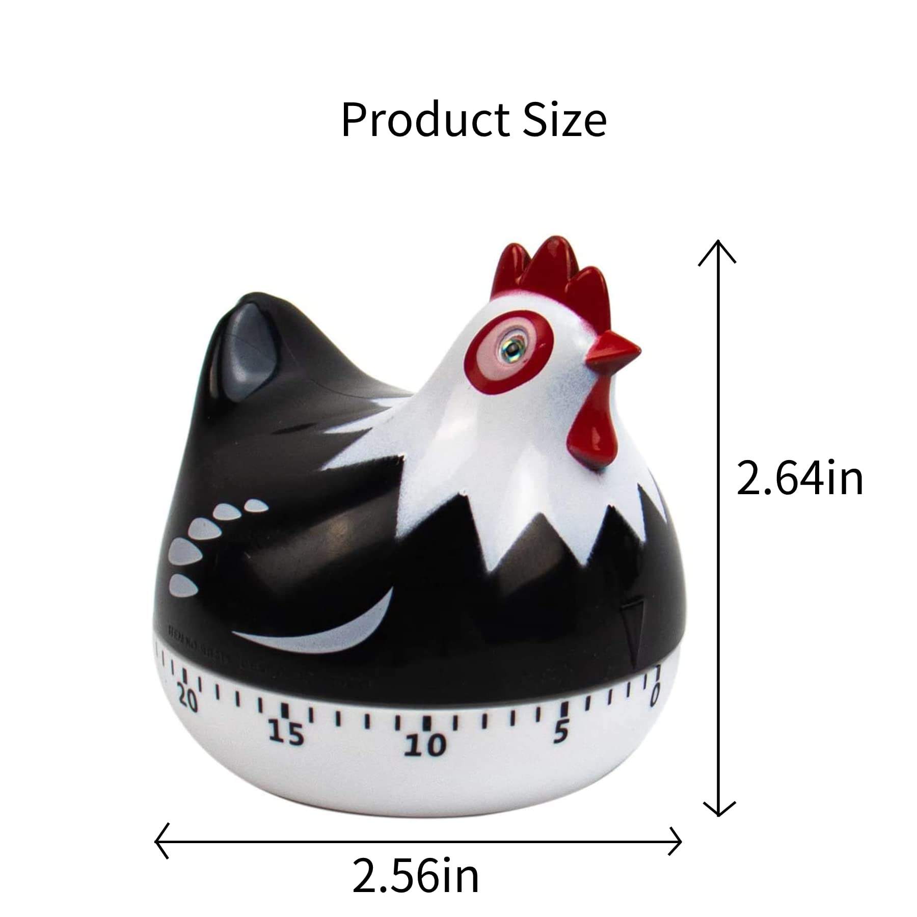 Cute 60 Minute Manual Kitchen Timer Hen Design Cooking Reminder and Baking Helper Kitchen Chronograph for Kitchen Use