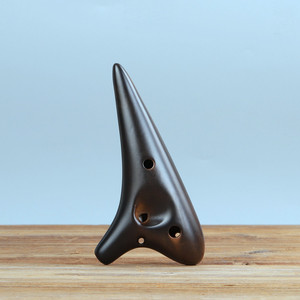 Ocarina de Cerámica de Color Arcilla Natural, Flauta Soprano C de 12 Orificios, Instrumento Musical Hecho a Mano con Libro de Canciones y Correa para el Cuello - Product Image 5