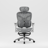 Chaise de bureau ergonomique 6D avec accoudoirs, confortable, entièrement en maille, moderne, inclinable, avec soutien lombaire, chaise de bureau ergonomique
