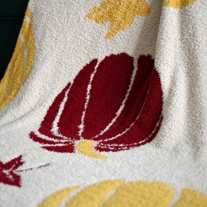 Couverture <span class=keywords><strong>rouge</strong></span> demi-velours <span class=keywords><strong>de</strong></span> taille personnalisée literie tricotée super douce couvre-<span class=keywords><strong>lit</strong></span> moderne motif solide cadeau <span class=keywords><strong>de</strong></span> Noël pour l'avion - Product Image 3
