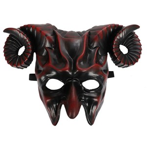 Masque en latex 3D à cornes pour Halloween, déguisement d'horreur, décoration de carnaval, livraison directe - Product Image 3