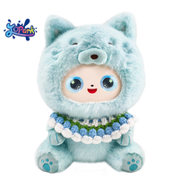Jouets éducatifs en peluche intelligents JOPARK Cutie Soft AI avec des yeux LED émotionnels, adorables poupées en peluche AI en forme de chat