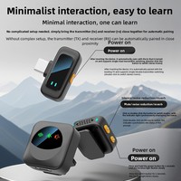 Vente directe usine Nouveau microphone cravate sans fil SX36/Q18 avec suppression du bruit Type C et IA pour le streaming en direct